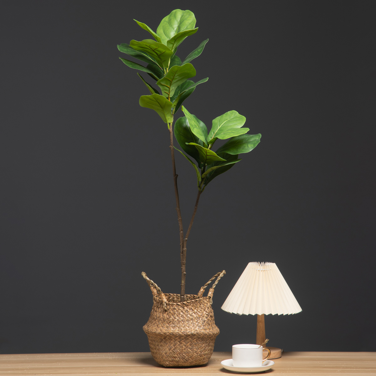 Rubber Plant Ficus - 103cm/132cm sztuczna gałąź drzewa figowego duże