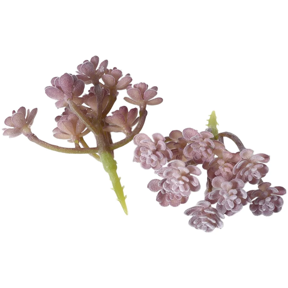 Succulent Arrangement Mini - Sztuczne sukulenty z PVC, fioletowe, z