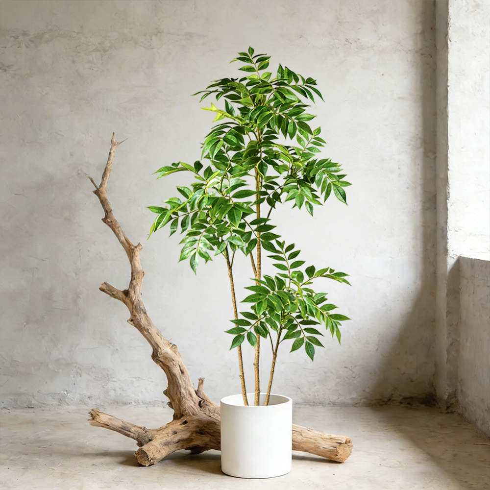 Rubber Plant Ficus - Sztuczne drzewo figowe z gumy, sztuczne