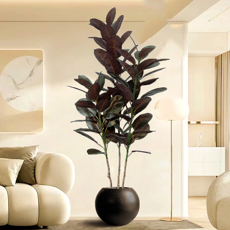 Rubber Plant Ficus - 13-70in Duże drzewo figowe Sztuczne drzewo