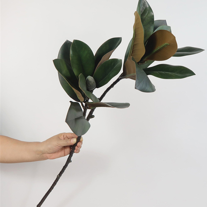 Rubber Plant Ficus - 82cm Duże Sztuczne Rośliny Fałszywe Gałąź