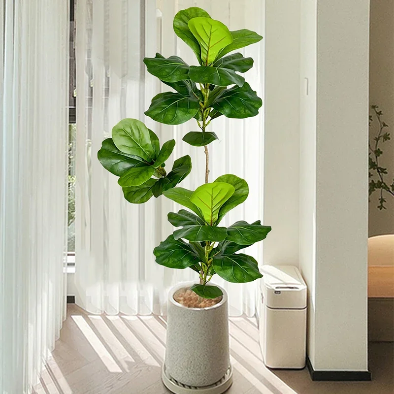 Rubber Plant Ficus - Sztuczny drzewko figowe o wysokości 60-150