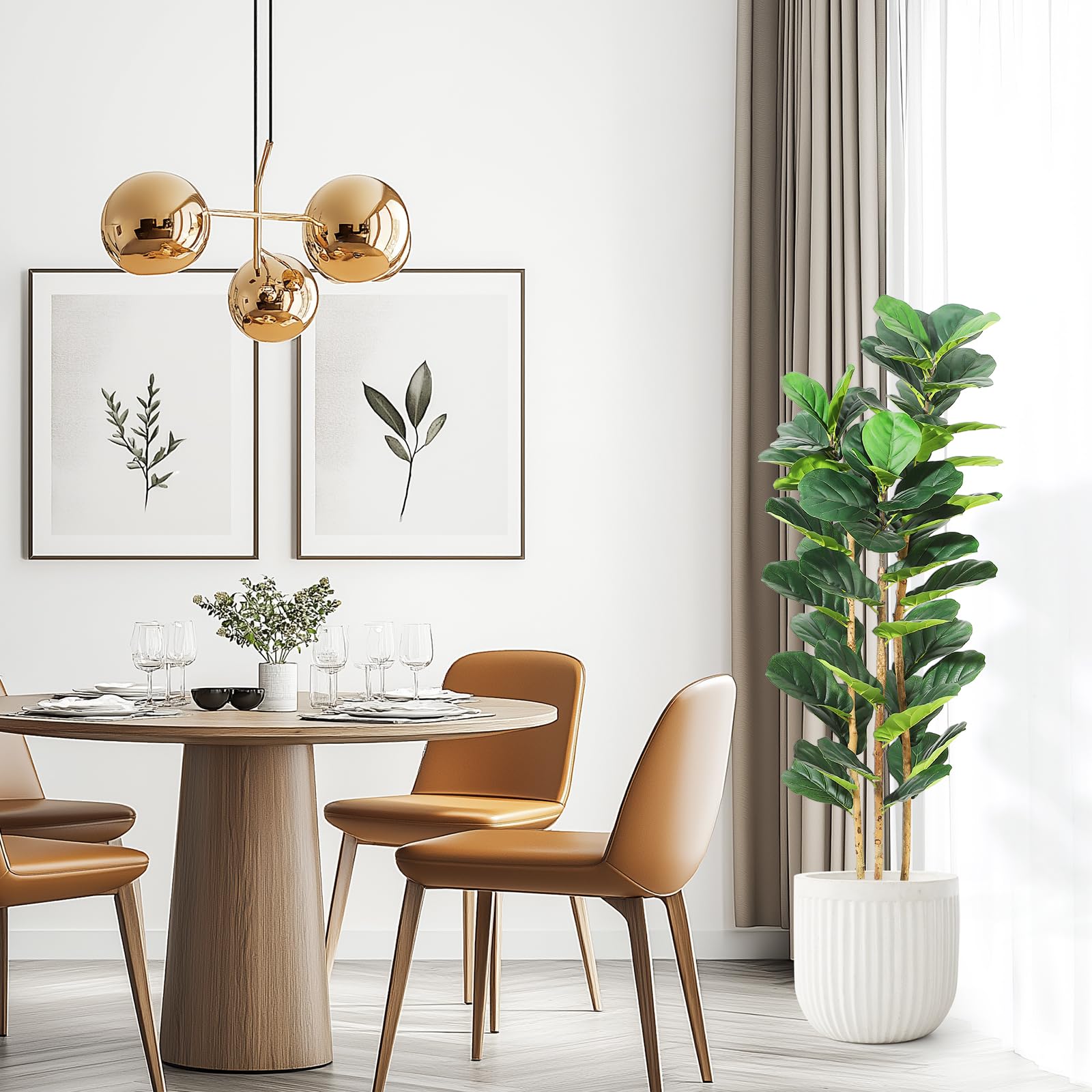 Sztuczny figowiec lirolistny z – Rubber Plant Ficus recenzja i cena