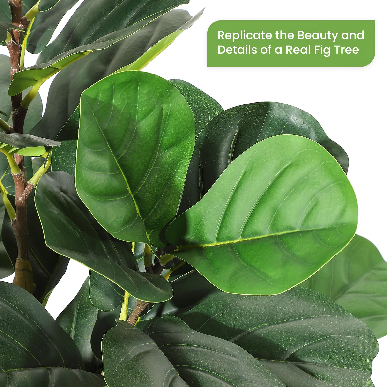 Sztuczny figowiec lirolistny z – Rubber Plant Ficus recenzja i cena