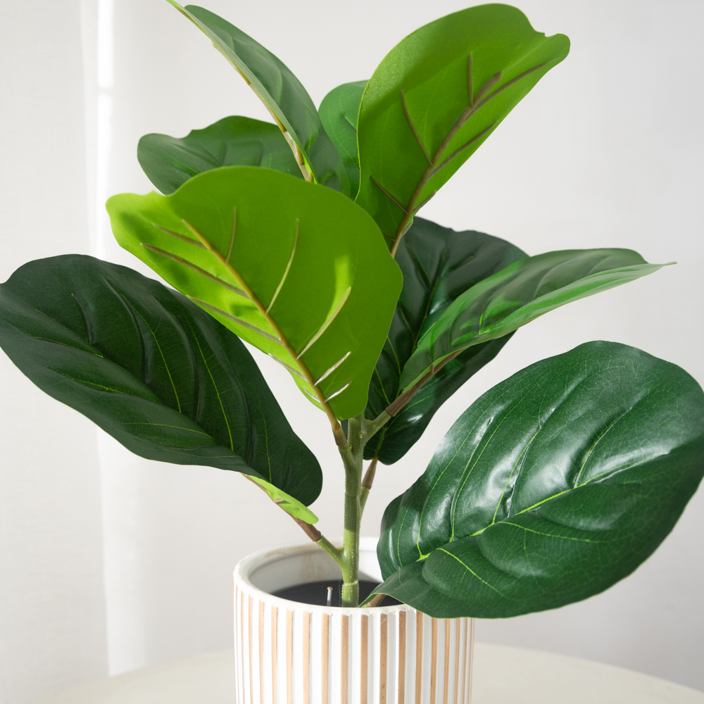 38cm 9 widelców Sztuczne rośli – Rubber Plant Ficus recenzja i cena