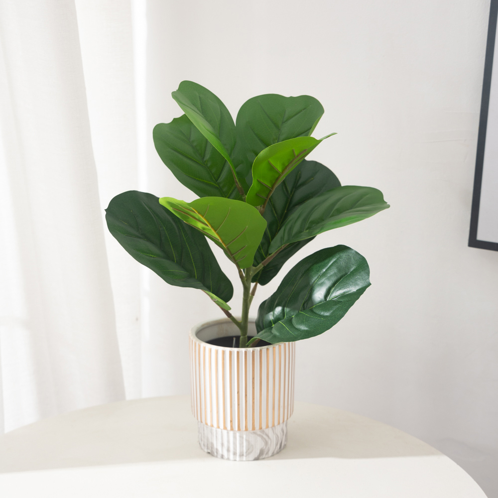 38cm 9 widelców Sztuczne rośli – Rubber Plant Ficus recenzja i cena
