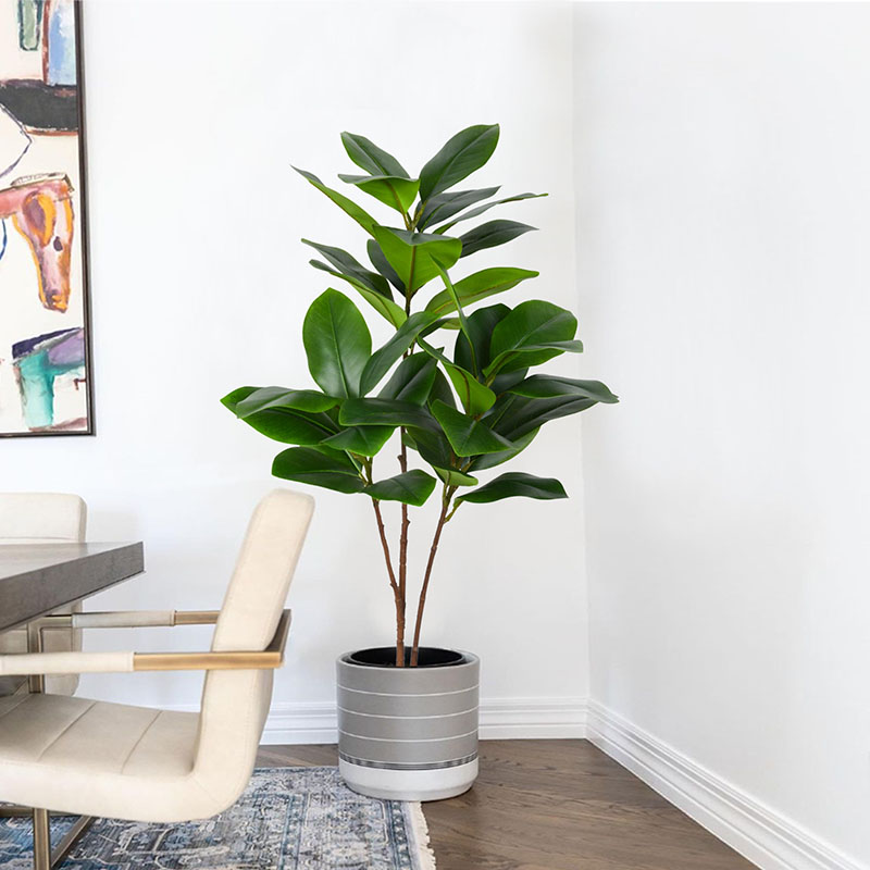 51in tropikalne duże sztuczne  – Rubber Plant Ficus recenzja i cena