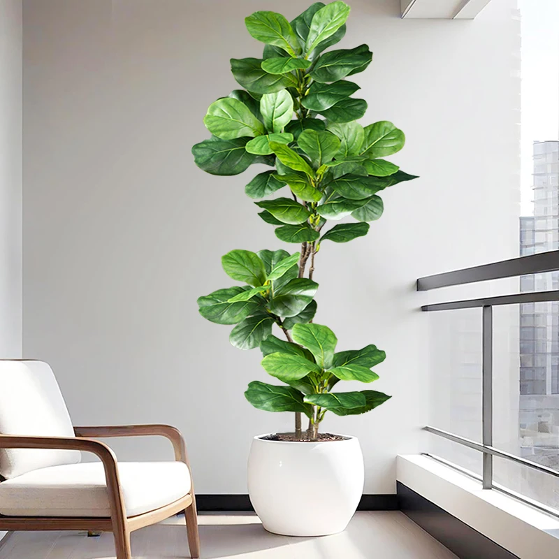 Sztuczny drzewko figowe o wyso – Rubber Plant Ficus recenzja i cena